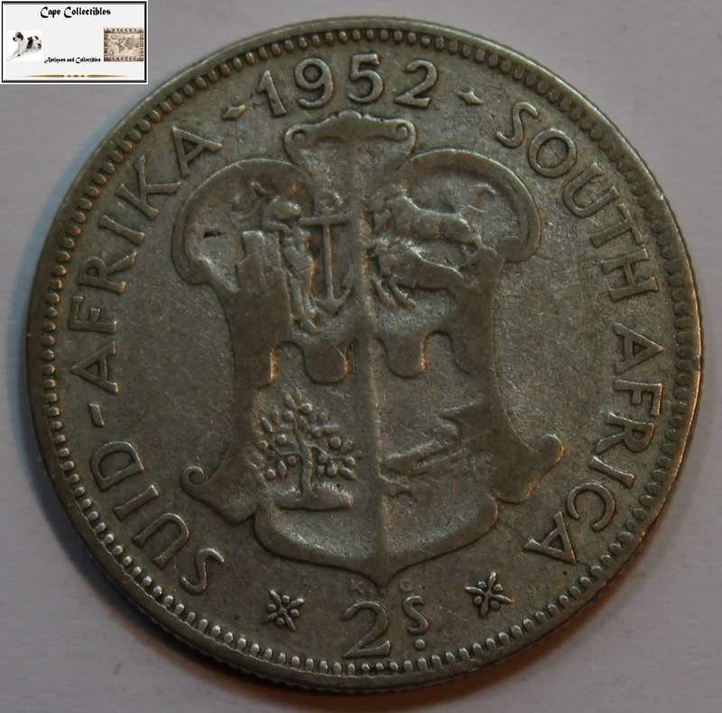South Africa 2 Shilling 1952 Coin Circulated