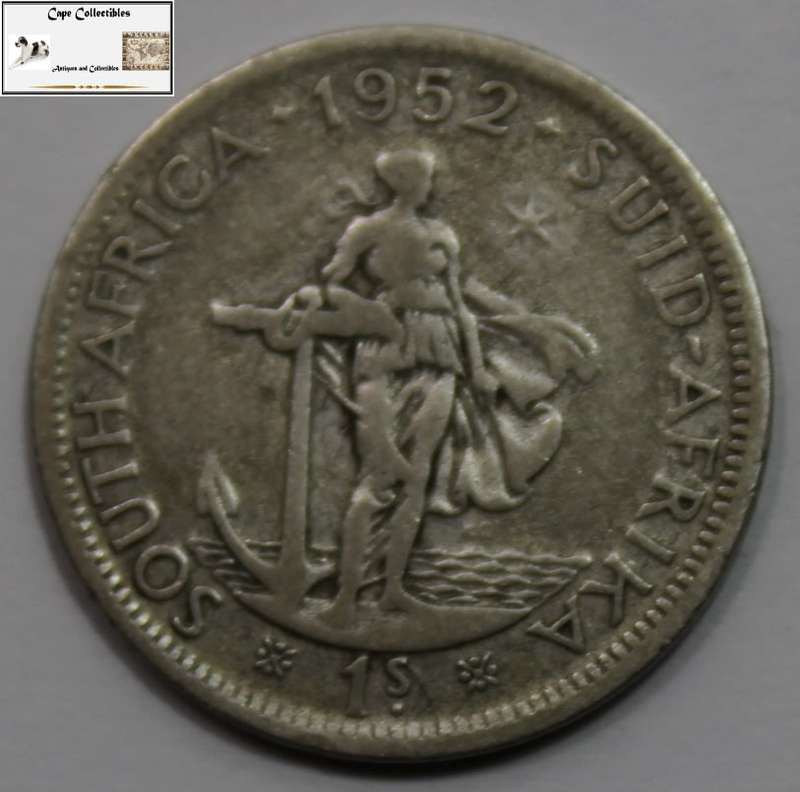 South Africa 1 Shilling Coin 1952 Circulated