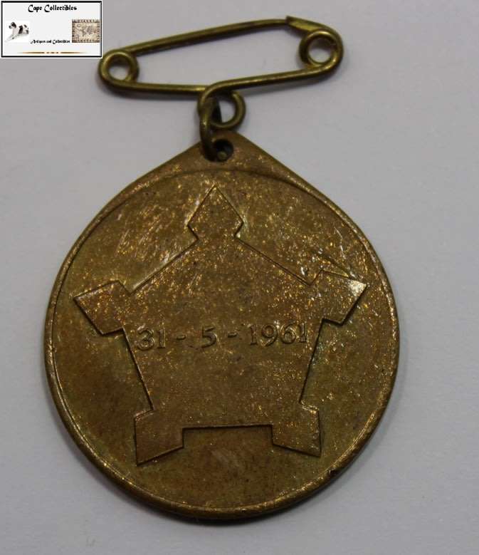 South Africa Republic 31 May 1961 Commemorative Medallion
