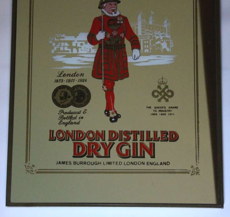 Beefeater London Distilled Dry Gin Bar Mirror