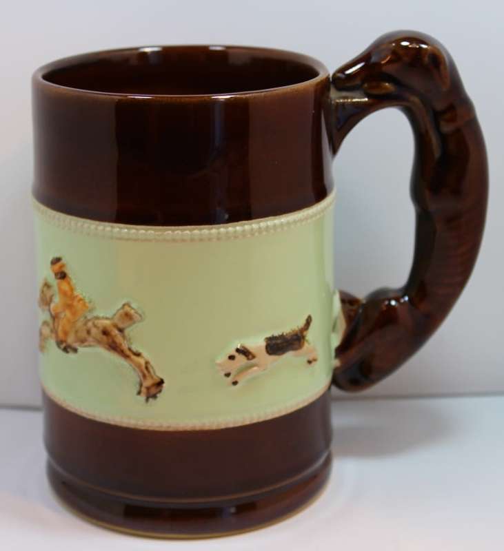 Bourne Denby Fox Hunt Beer Tankards - Set of 3.