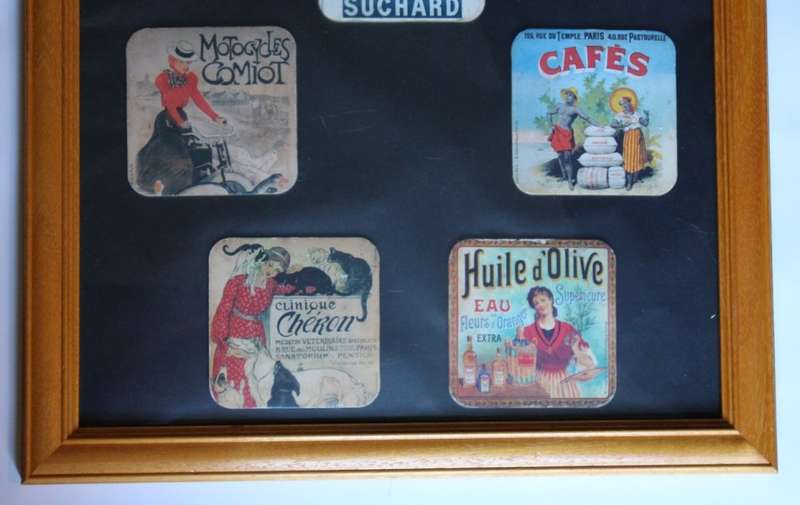French Theme Sidewalk Cafe and Bar Mats in Frame