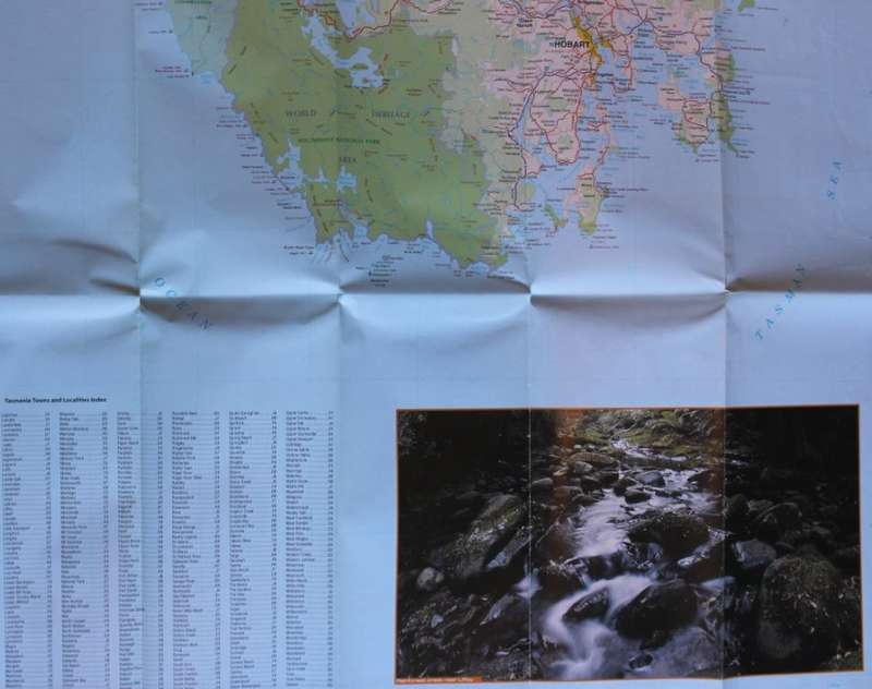 Travelog Tasmania State Map Folded 2002