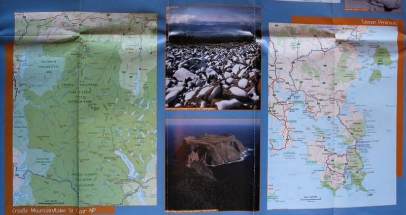 Travelog Tasmania State Map Folded 2002