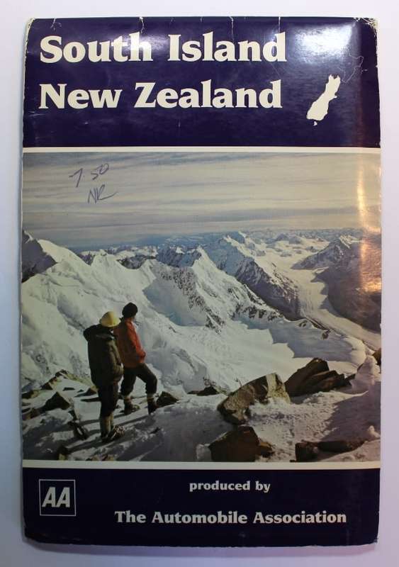 New Zealand Automobile Association Folded Map South Island 1984