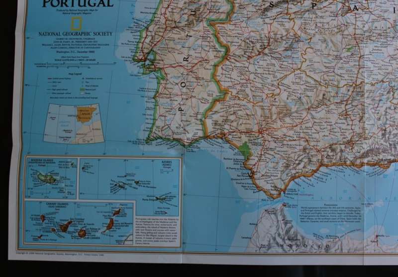 National Geographic Folded Map A Travelers Map of Spain and Portugal Dec 1998