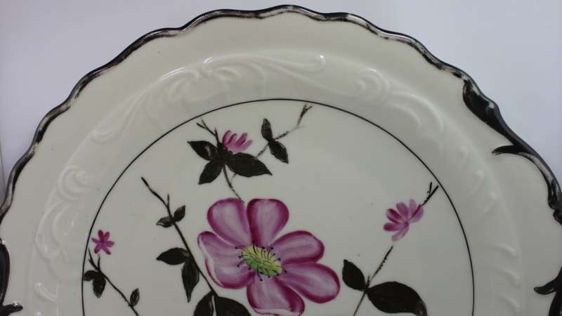 Vintage Hand Painted RW Bavaria US Zone Floral Pattern Decorative Wall Plate