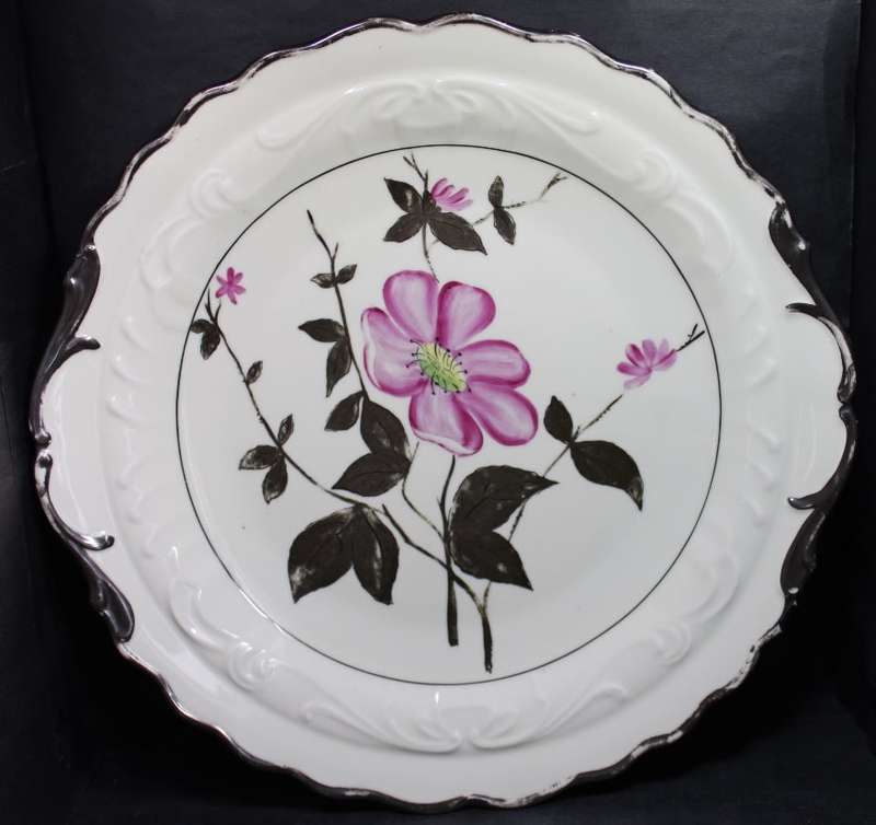 Vintage Hand Painted RW Bavaria US Zone Floral Pattern Decorative Wall Plate