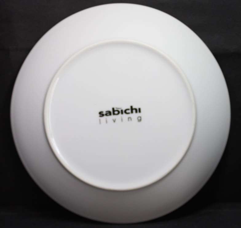 Tea Plate with Floral Pattern on White Background, by Sabichi, England