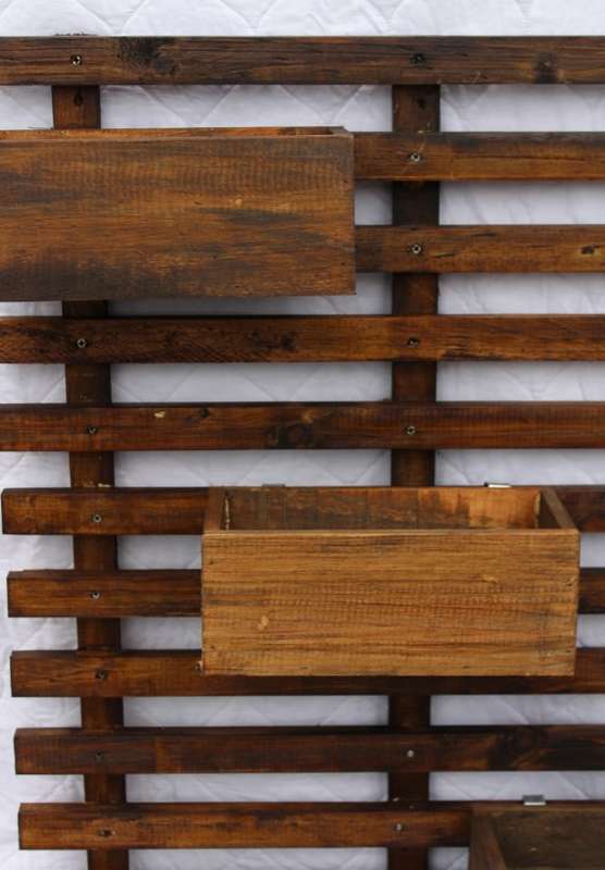 Medium Wall Trellis and 3 x Modular Flower Box for Outdoors or Balconies