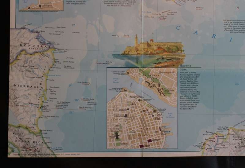 National Geographic Folded Map of the West Indies Mar 2003