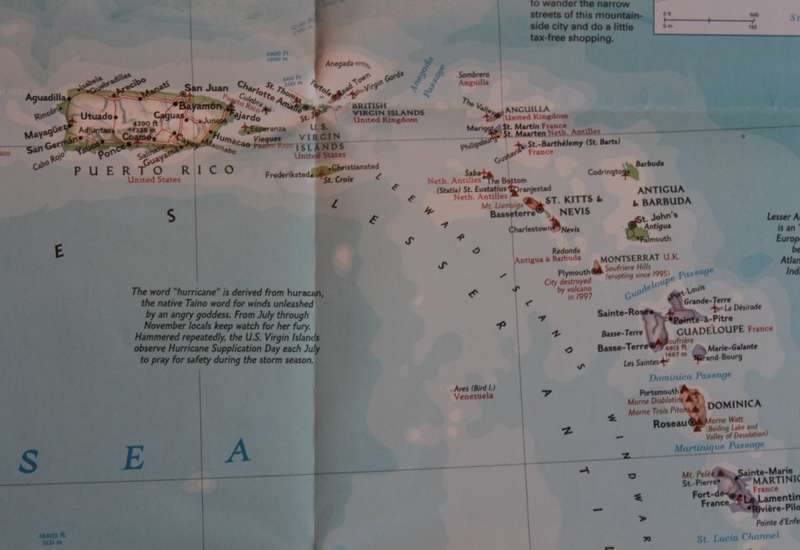 National Geographic Folded Map of the West Indies Mar 2003