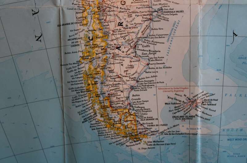 National Geographic Folded Map of South America Aug 1992