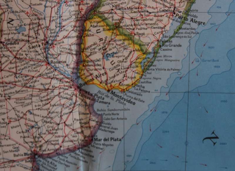 Vintage National Geographic Folded Map of South America Oct 1972