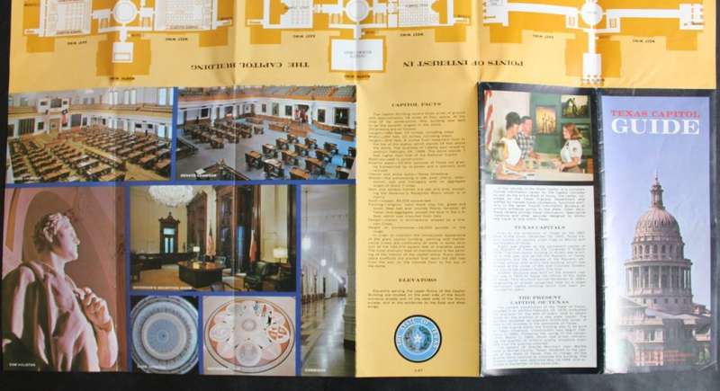 3 x Vintage Folded Brochures Texas Tourist Information Guides