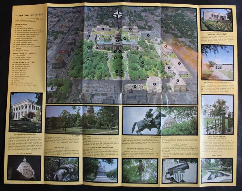 3 x Vintage Folded Brochures Texas Tourist Information Guides