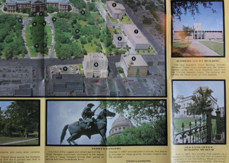 3 x Vintage Folded Brochures Texas Tourist Information Guides