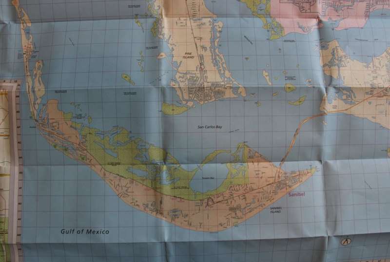 Rand McNally Folded Map Fort Myers with Cape Coral and Sanibel Island 1999