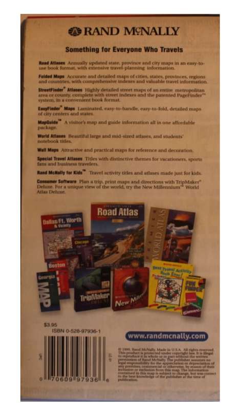 Rand McNally Folded Map Fort Myers with Cape Coral and Sanibel Island 1999