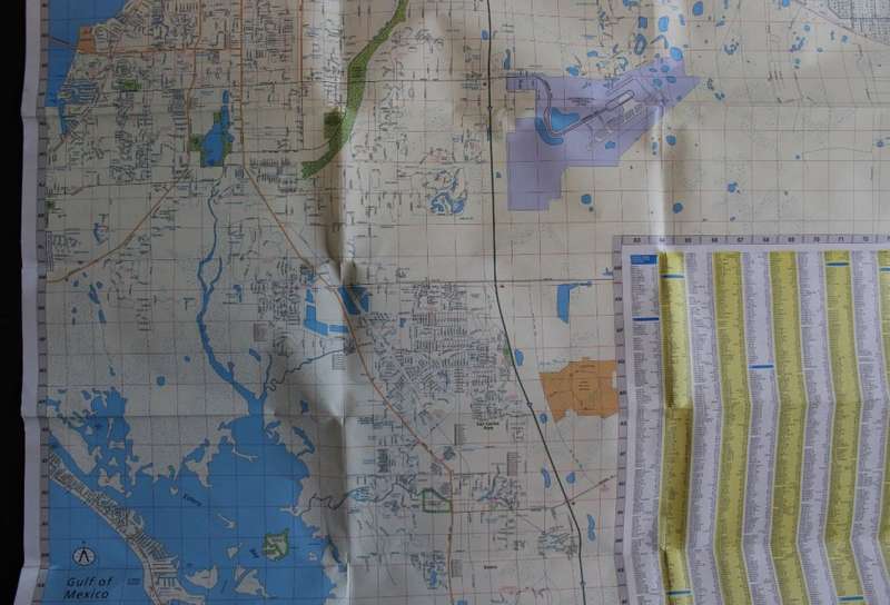 Rand McNally Folded Map Fort Myers with Cape Coral and Sanibel Island 1999