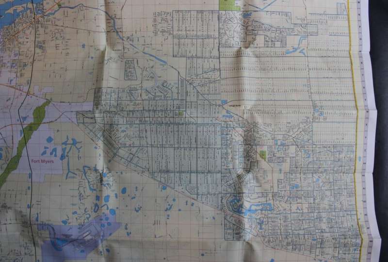 Rand McNally Folded Map Fort Myers with Cape Coral and Sanibel Island 1999