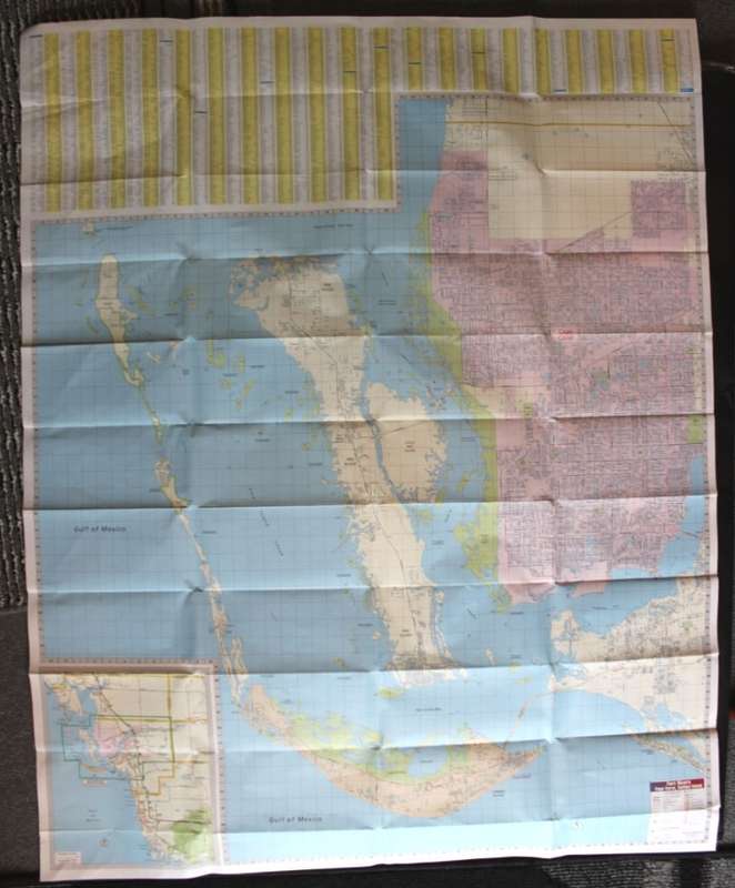 Rand McNally Folded Map Fort Myers with Cape Coral and Sanibel Island 1999