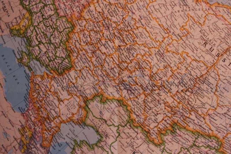 National Geographic Folded Map of the Soviet Union Feb 1976