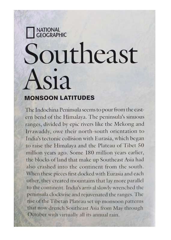 National Geographic Folded Map of Southeast Asia July 2009