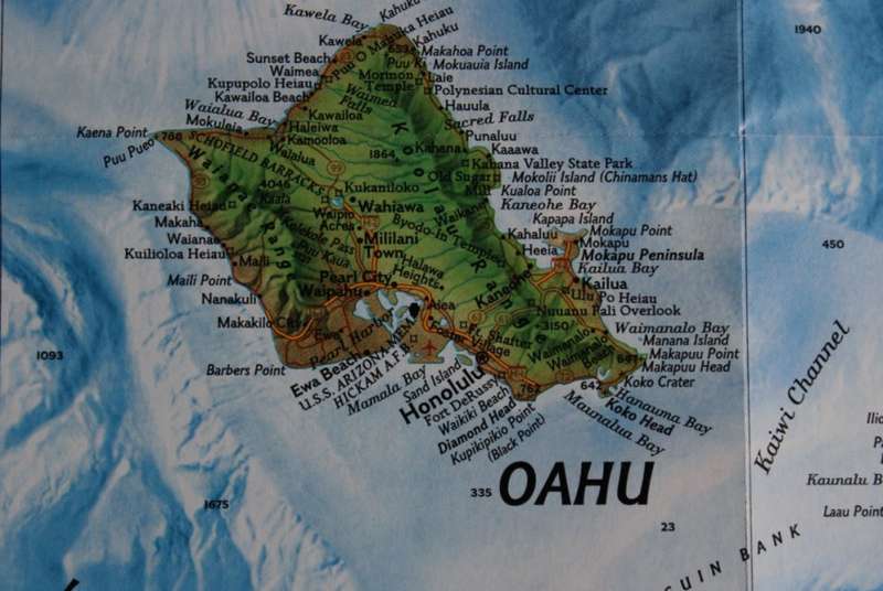 National Geographic Folded Map of Hawaii Sept 1995