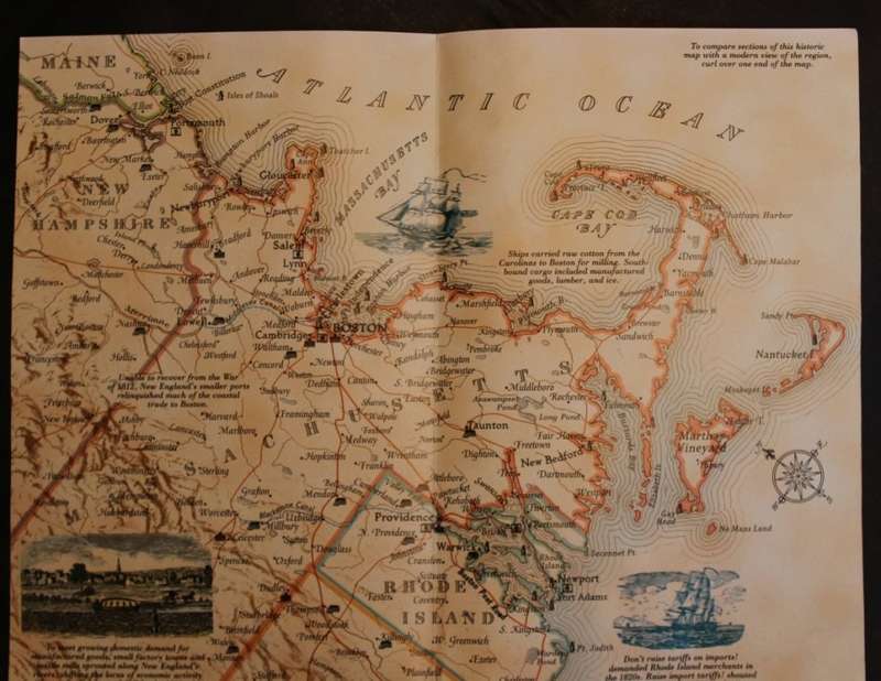 National Geographic Folded Map of The Megalopolis Boston to Washington July 1994