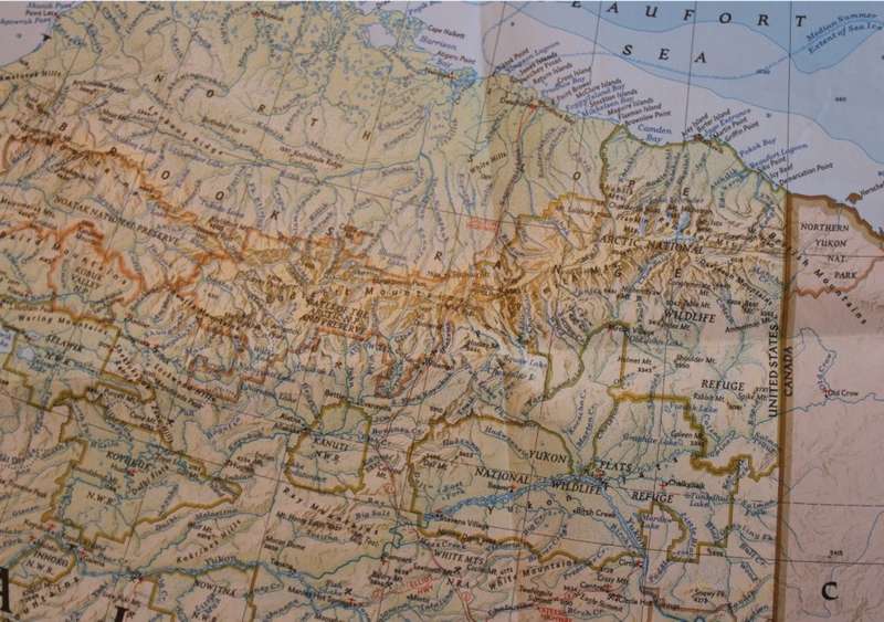 National Geographic Folded Map of Alaska May 1994