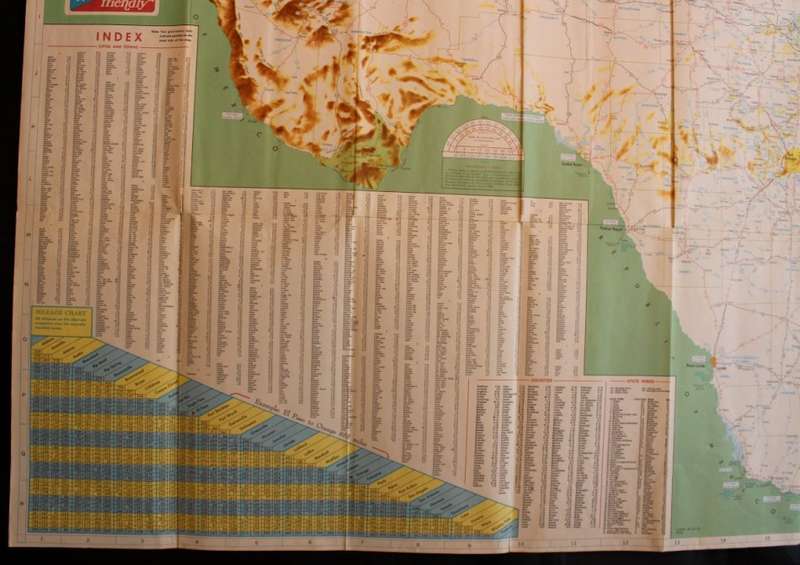 Vintage Official Texas Highway Department Texas State Highway Folded Map 1970
