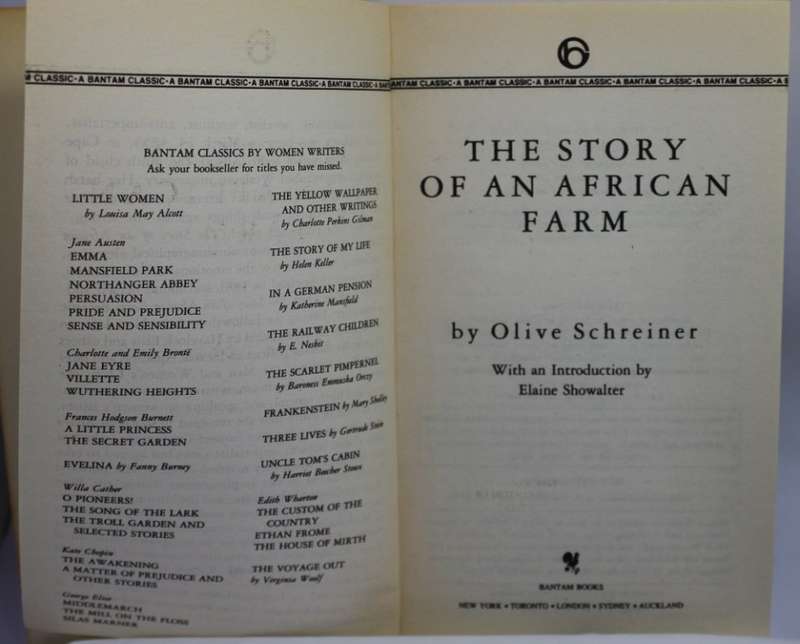 The Story Of An African Farm by Olive Schreiner Softcover Book