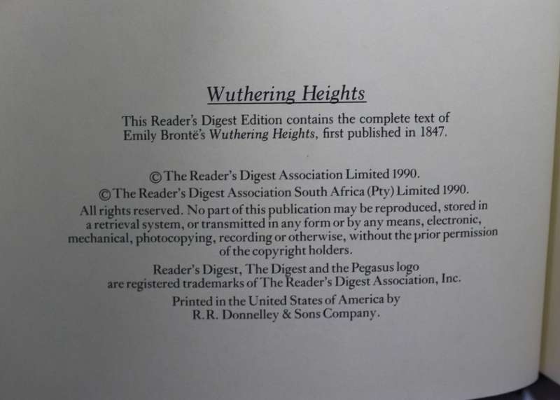 Wuthering Heights by Emily Bronte Hardcover Book