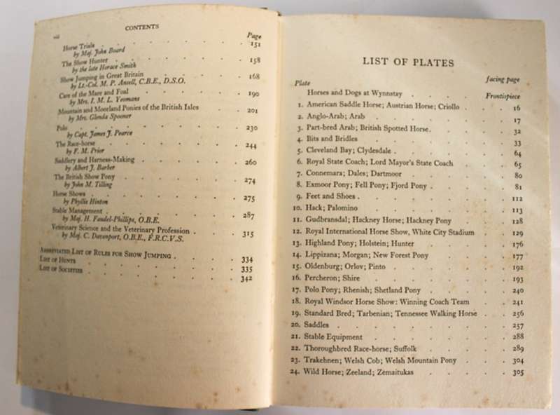Summerhays Encyclopaedia For Horsemen 1959 Hardcover Book
