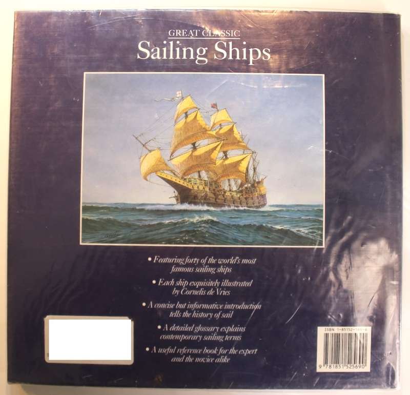 Great Classic Sailing Ships by Kenneth Giggal 1996 Edition Hardcover Book