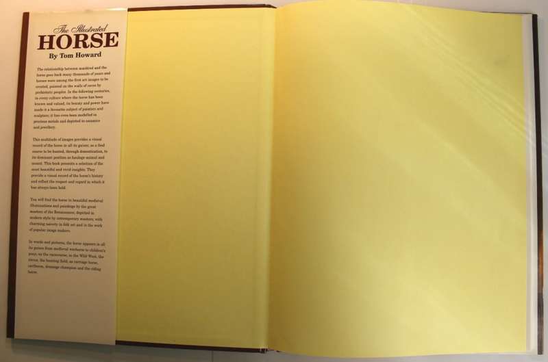 The Illustrated Horse by Tom Howard Hardcover Boo