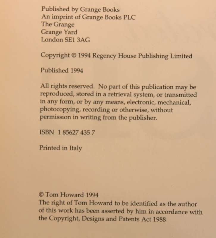 The Illustrated Horse by Tom Howard Hardcover Boo