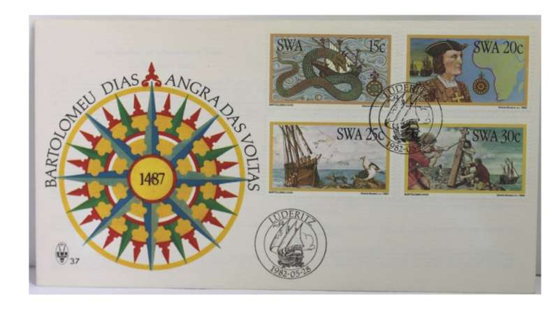 SWA Bartolomeu Dias 15/20/25/30 Cent Stamps FDC Envelope 1982