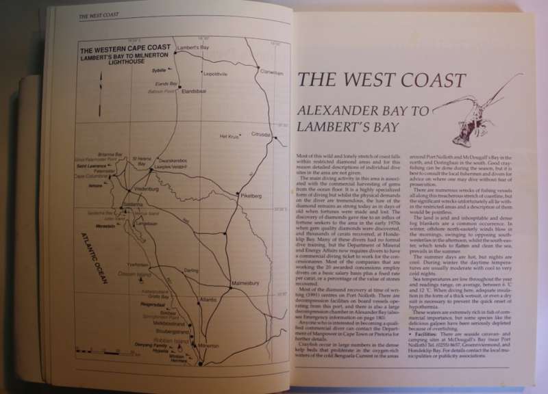 The Dive Sites Of South Africa by Anton Koornhof Softcover Book 1991