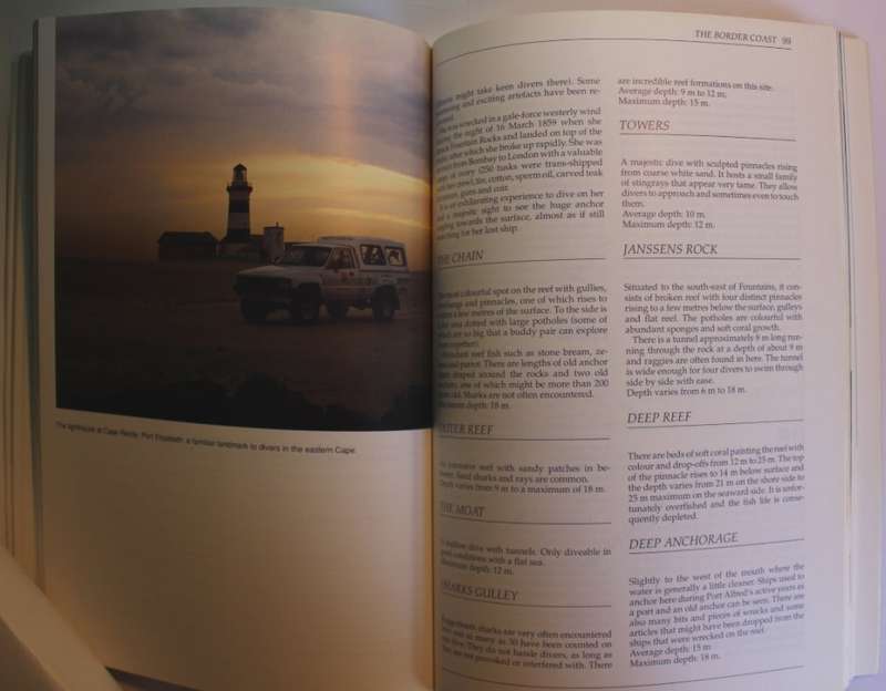 The Dive Sites Of South Africa by Anton Koornhof Softcover Book 1991