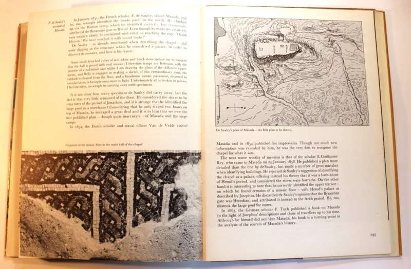 Masada by Yigael Yadin Hardcover Book