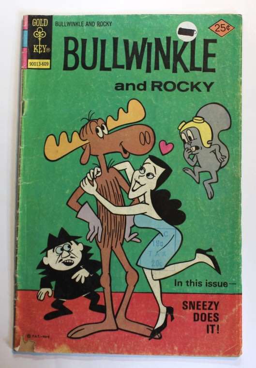 Vintage Bullwinkle and Rocky Comic Book Gold Key Sept 1976 #13