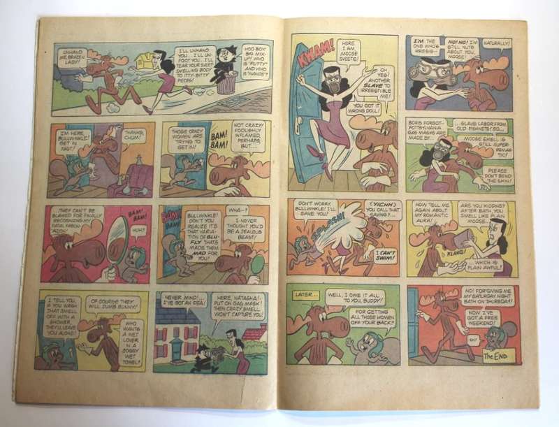 Vintage Bullwinkle and Rocky Comic Book Gold Key Sept 1976 #13