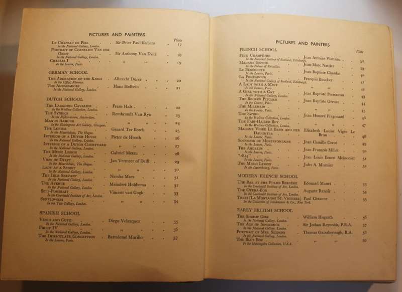 World Famous Paintings One Hundred Reproductions In Colour by J Greig Pirie 1st Edition 1938.
