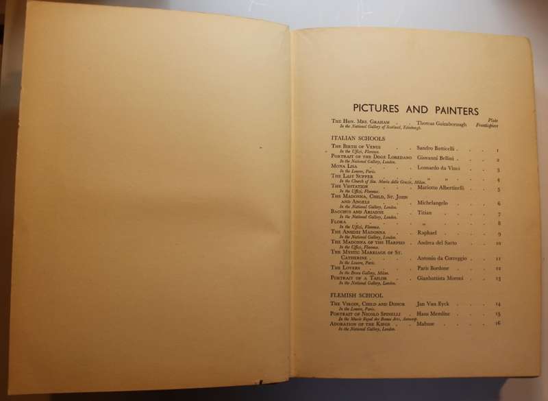 World Famous Paintings One Hundred Reproductions In Colour by J Greig Pirie 1st Edition 1938.