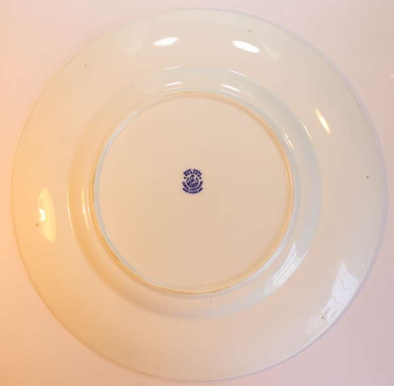 Pair of George Jones and Sons Willow Blue Bone China Plate.