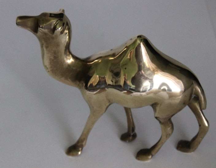 Solid Brass Dromedary Camel Ornament