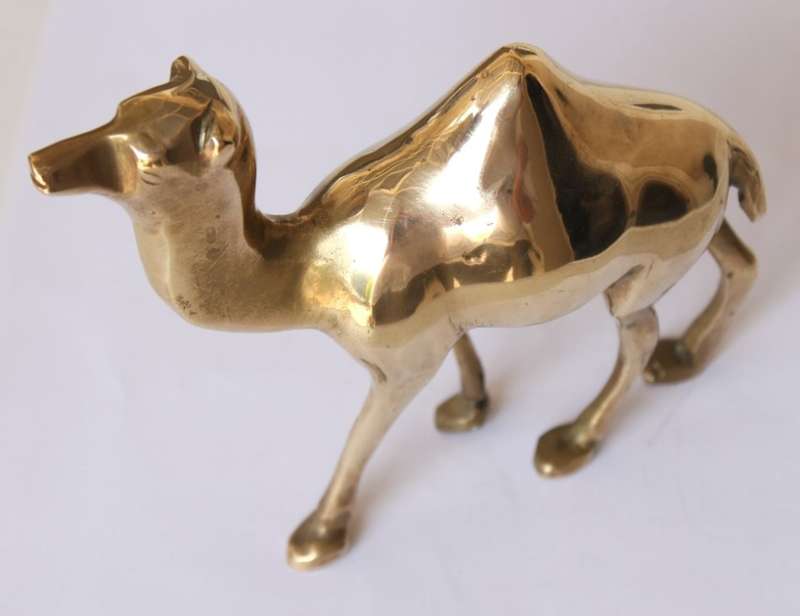 Solid Brass Dromedary Camel Ornament