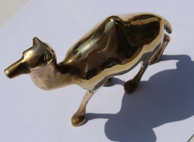 Solid Brass Dromedary Camel Ornament